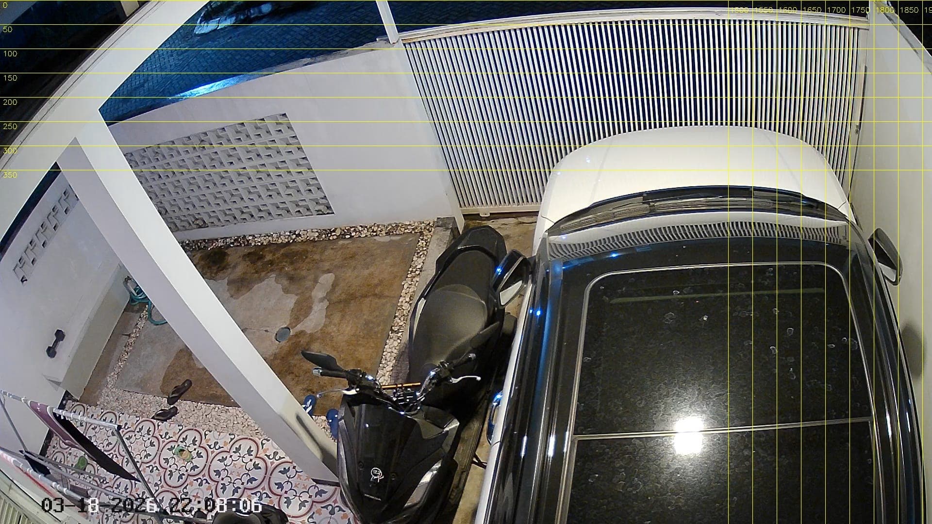 Surveillance monitor regions of interest for gate and carport detection